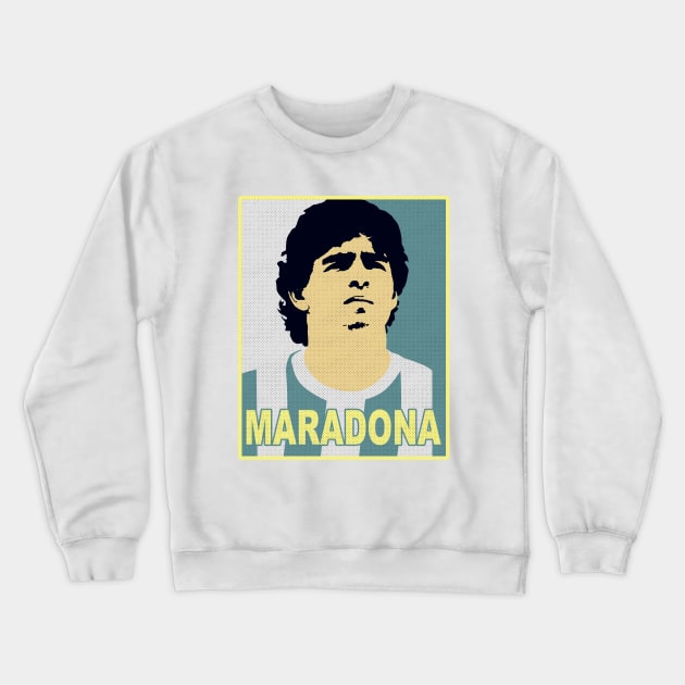 MARADONA Crewneck Sweatshirt by canzyartstudio